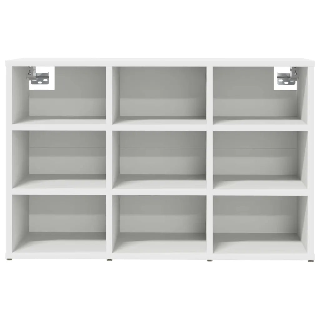 vidaXL Scarpiera Bianco 77.5 x 30 x 51 cm Legno multistrato