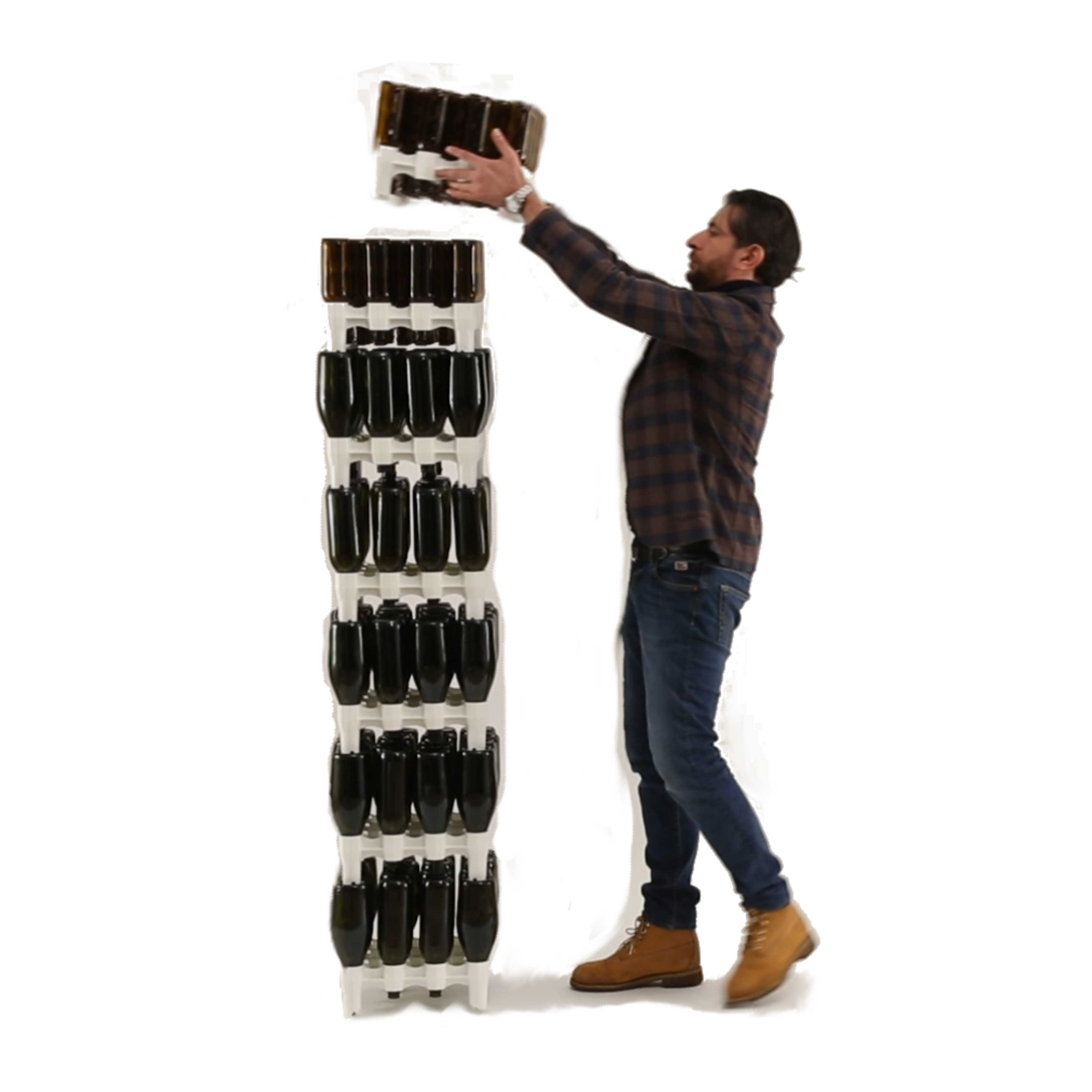 SCOLABOTTIGLIE COMPONIBILE CON BACINELLA 50 / 32 posti  - ENOLANDIA