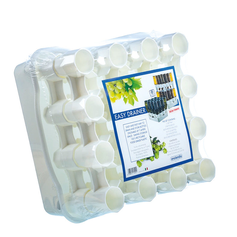 SCOLABOTTIGLIE A 2 MODULI E BACINELLA PER 32 BOTT- ENOLANDIA- 1,0 pz