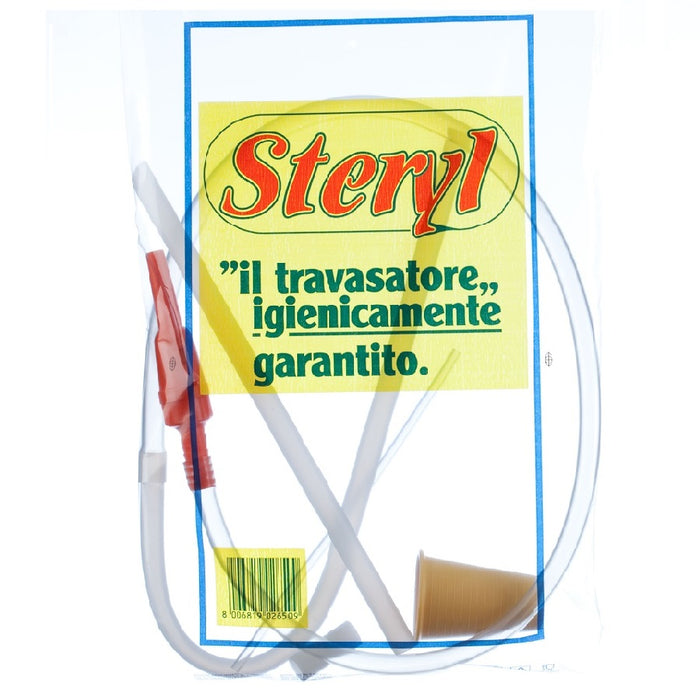 TRAVASATORE UNIVERSALE A SOFFIO '02400' con rubinetto a farfalla  - ENOLANDIA