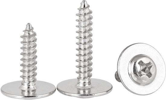 Viti a tappeto - Qualità robusta - M2 x 5 x 6mm - Adatti per legno e plastica - 25 pezzi