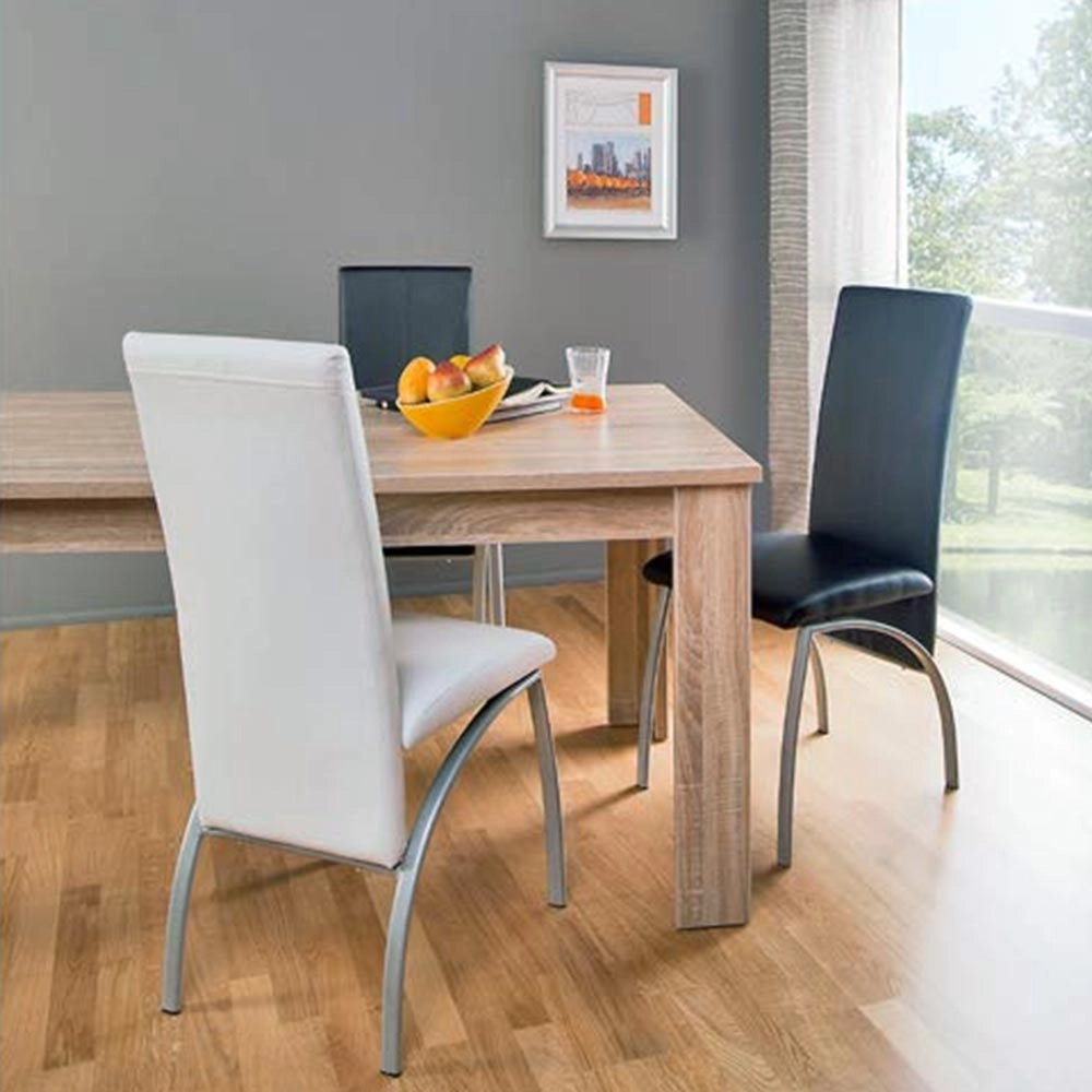 Tavolo da Pranzo Cucina Rettangolare Moderno in Legno MDF 120x80x74cm Acero