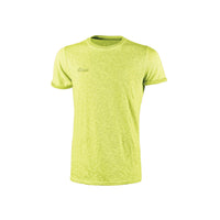 T-SHIRT FLUO MANICA CORTA- - tg.XL - yellow - 100% cotone - 3 pezzi U-POWER