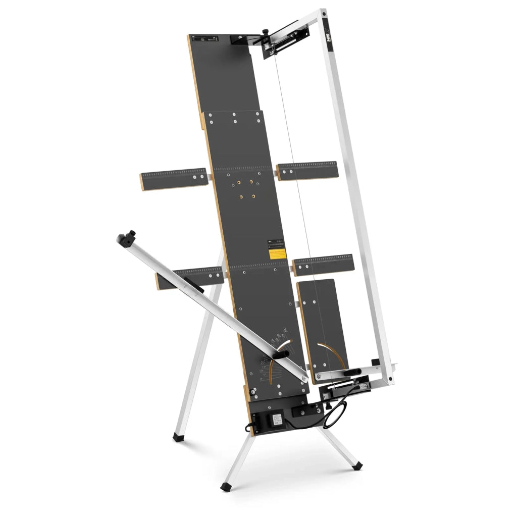 Taglierina per polistirolo 200 watt 1300 mm / 330 mm su supporto superficie di appoggio in alluminio nero 14_0008856