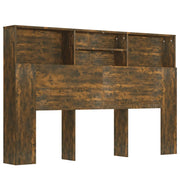 Testiera | Testata con Scomparti Rovere Fumo 160x19x103,5 cm
