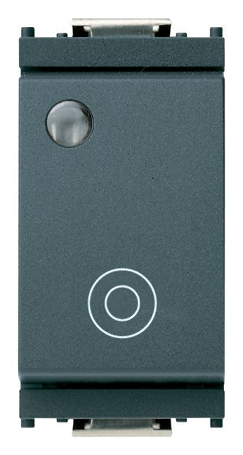 VIMAR Pulsante 1PNO 10A generico lum.so grigio - 16090