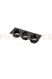 INCASSO ELEVEN NERO IN ALLUMINIO 3 PORTALMPADE ATTACCO GU10 MINI IP20 162X55X25MM