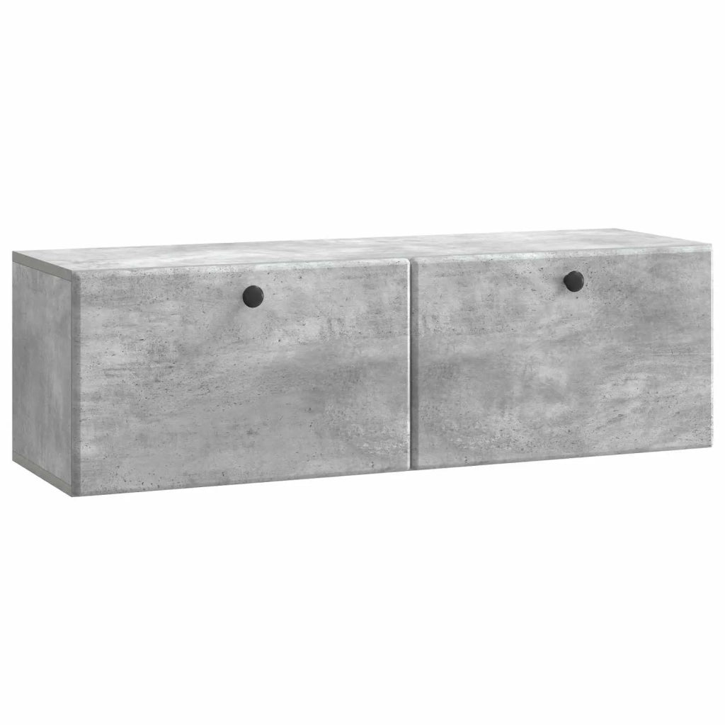 Mobile Porta TV da Muro 98 x 31 x 30 cm Grigio Cemento 899238