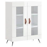 Buffet credenza cassettiera mobiletto mobile contenitore organizer per cucina soggiorno finitura lucida 69,5 x 34 x 90 cm legno ingegnerizzato bianco 02_0030721