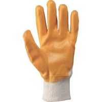 GUANTO COTONE/IMPREGNATO NBR GIALLO Tg. 9 - 12 paia