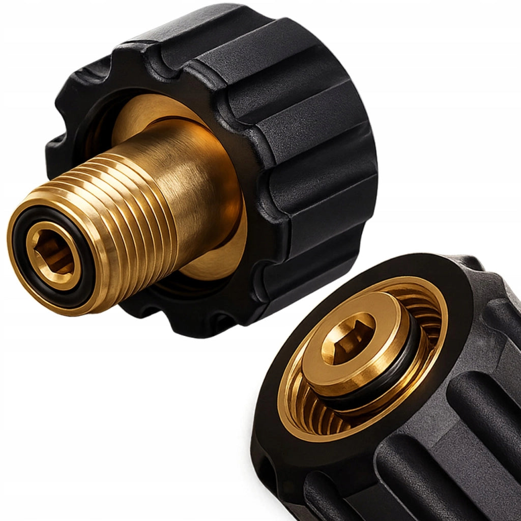 Adattatore Lancia M22x1,5 a M18 – Ottone con O-Ring | Compatibile con Idropulitrici | Filettatura M22-14 mm