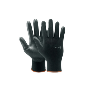 GUANTO POLIESTERE/POLIURETANO NERO IDEAL STAR Tg. 7 - 12 paia- IDEAL STAR