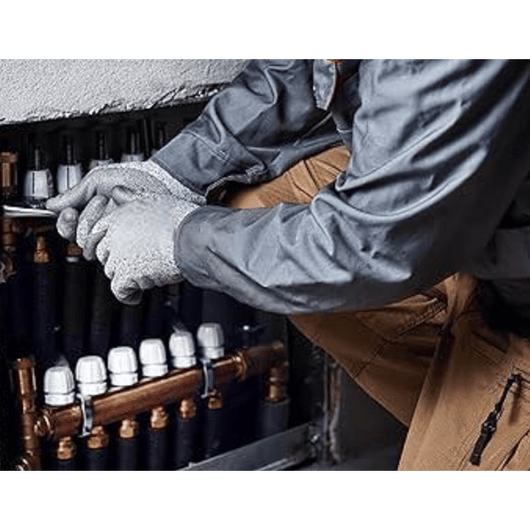 GUANTO POLIESTERE/NITRILE IDEAL STAR Tg. 7 - 12 paia- IDEAL STAR