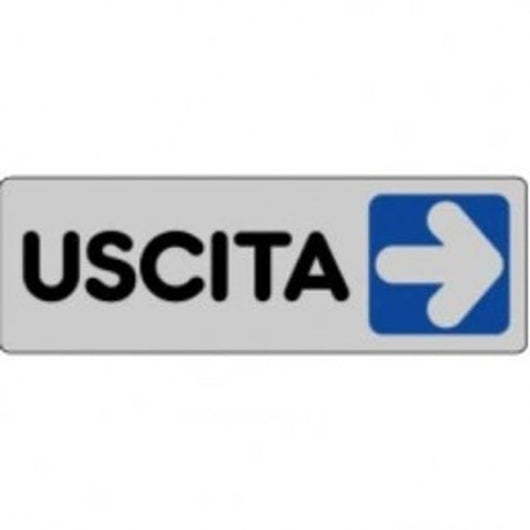 ETICHETTA 'USCITA DX' 15x5 cm - 10 pezzi