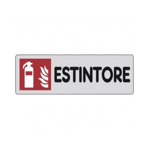 ETICHETTA 'ESTINTORE' 15x15 cm - 10 pezzi