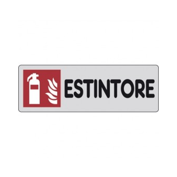 ETICHETTA 'ESTINTORE' 15x15 cm - 10 pezzi