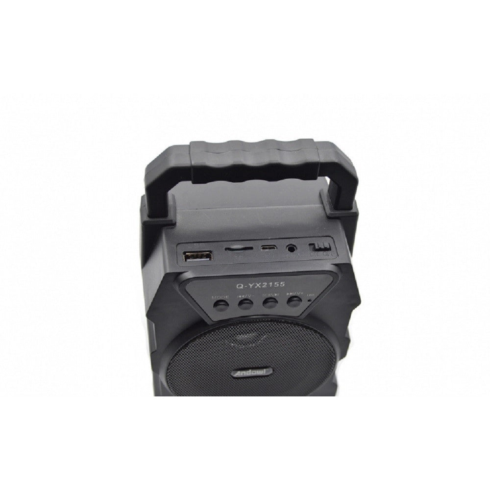Trade Shop - Altoparlante Portatile Q-yx2155 15w Pmpo Bluetooth 5.0 Con Luci A Led Senza Fili -