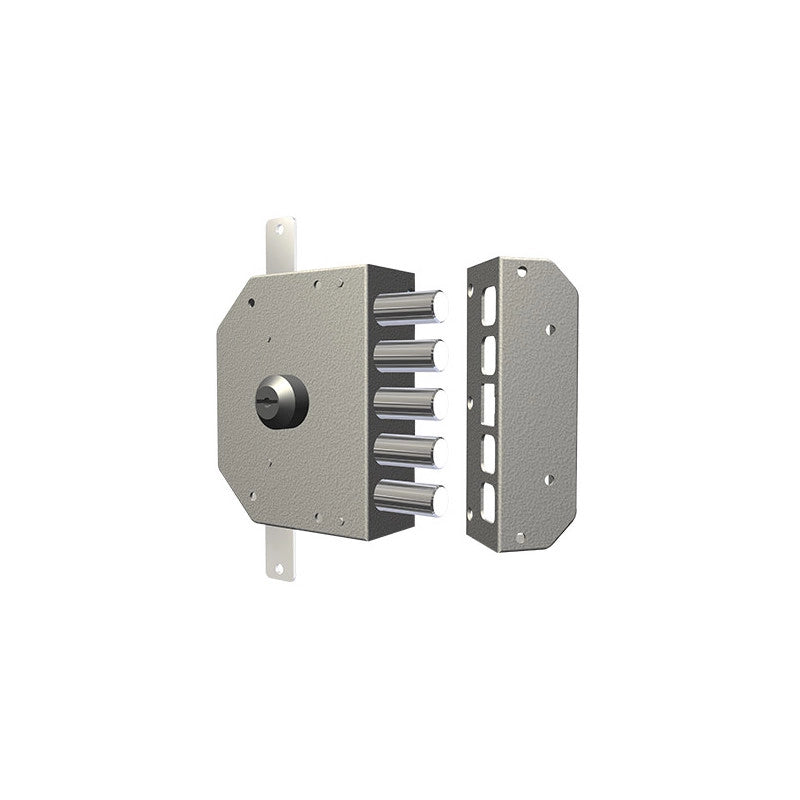 Serratura da applicare CR 3200C-02N – Cilindro 60 mm – 3 punti di chiusura – Destra – Struttura robusta