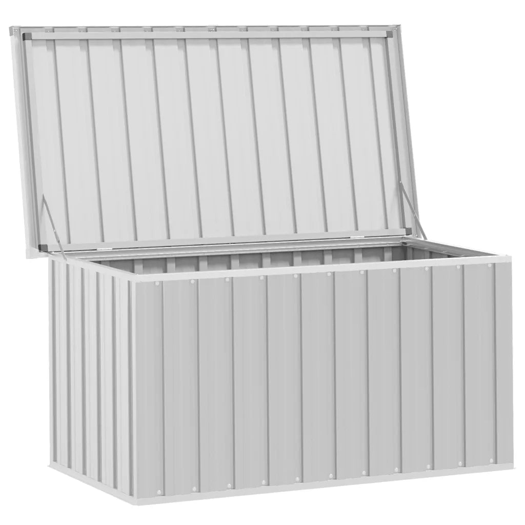 Baule da Giardino Grigio 129x67x65 cm 46262