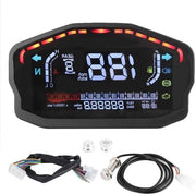Contatore di giri LED LCD display digitale velocimetro ricaricabile per motocicletta