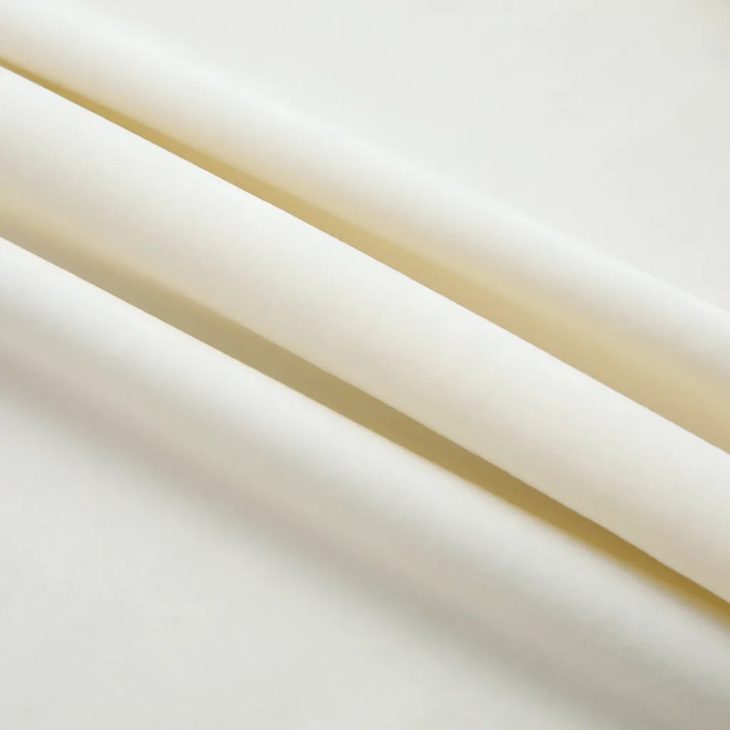 Tenda Oscurante con Ganci Crema in Velluto 290x245 cm 134519