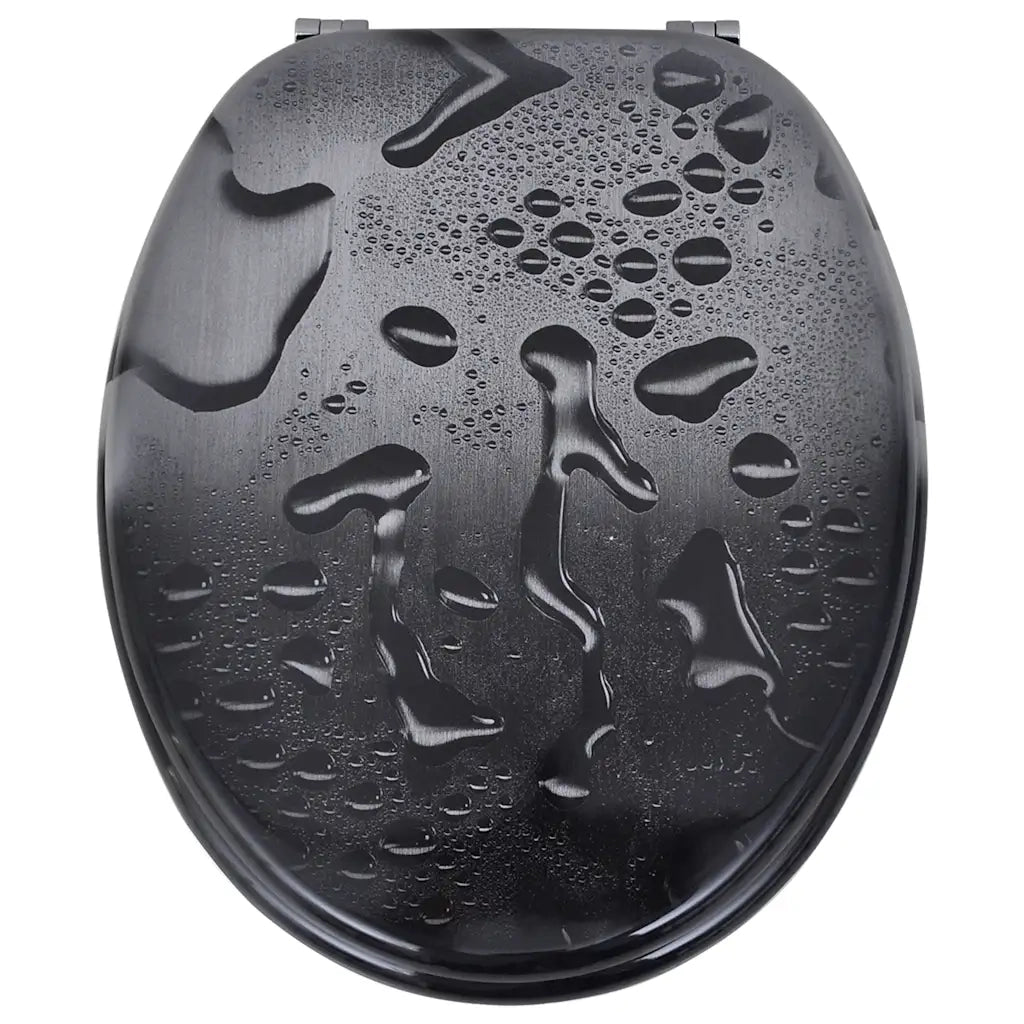 Coperchio da Toilette in MDF con Modello Gocce d'Acqua 141482