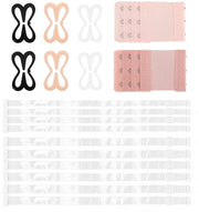 Set di 18 Banda trasparente per reggisen - Accessori per reggisen antislip - Estensioni elastiche per reggisen - Adatti per donne - Materiale TPU/PP
