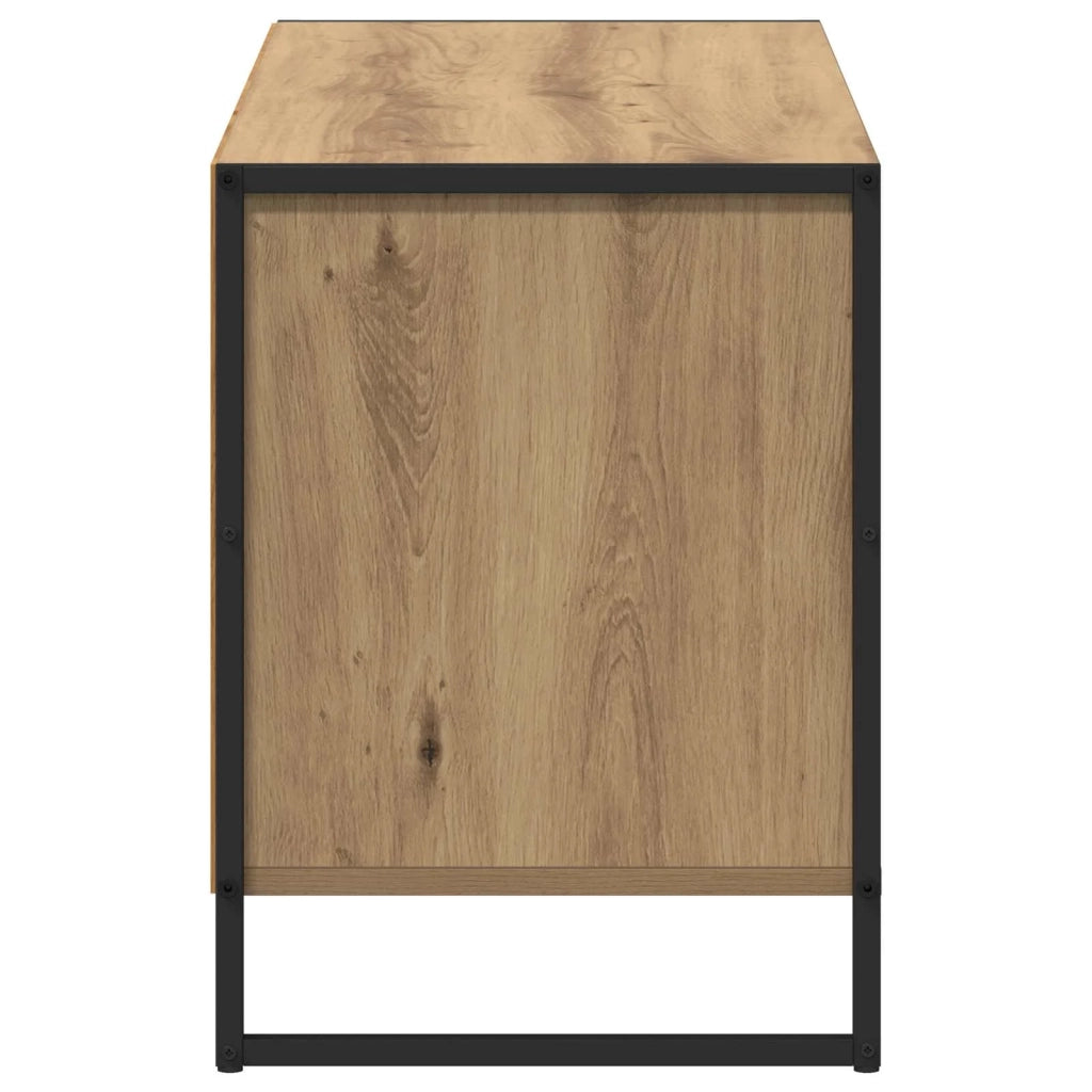 Mobile TV con cassetto-Credenza TV-Console TV Rovere Artigianale 100 x 36 x 49,5 cm 668354
