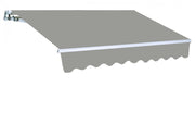 Tenda da sole a parete L.250xH.200cm, in poliestere 280 gr/mÂ² grigio cenere Fredi