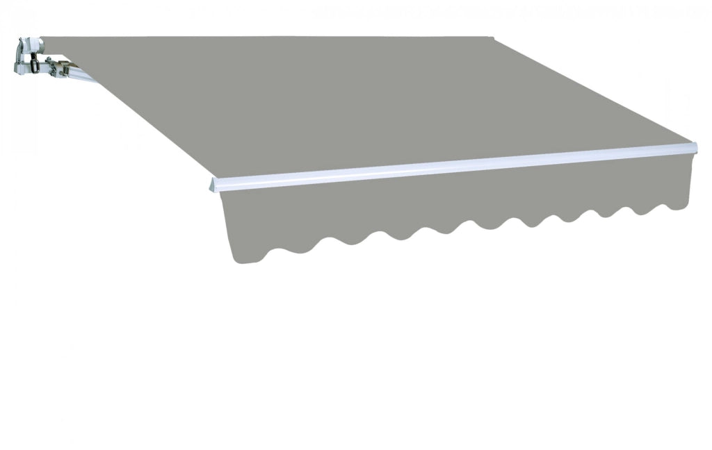 Tenda da sole a parete L.250xH.200cm, in poliestere 280 gr/mÂ² grigio cenere Fredi