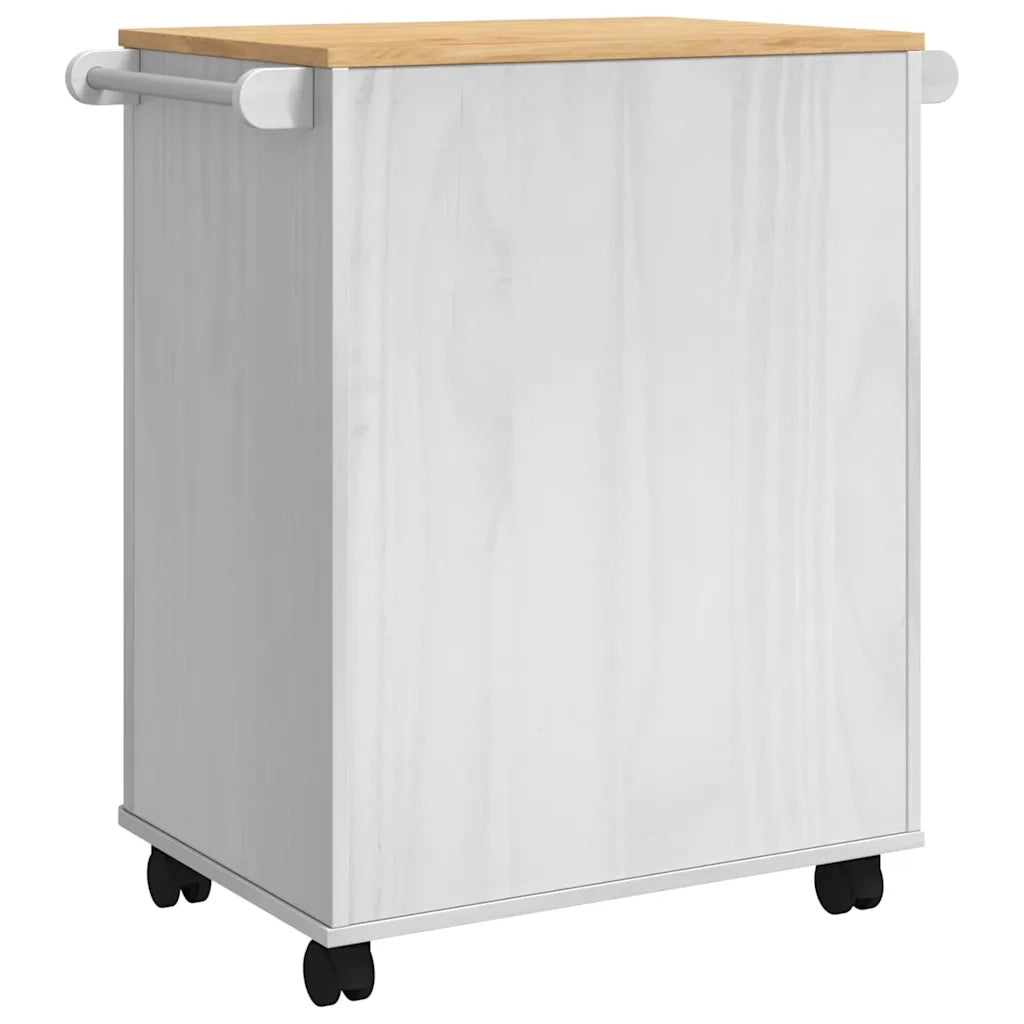 Carrello da Cucina FLORO Bianco 72,5 x 45 x 80 cm CFW8298183