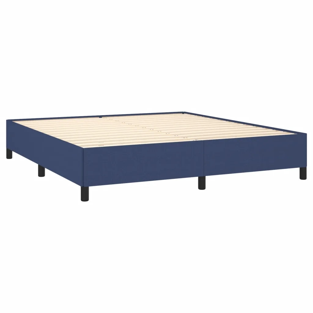 Giroletto a Molle con Materasso Blu 180x200 cm in Tessuto 3127827