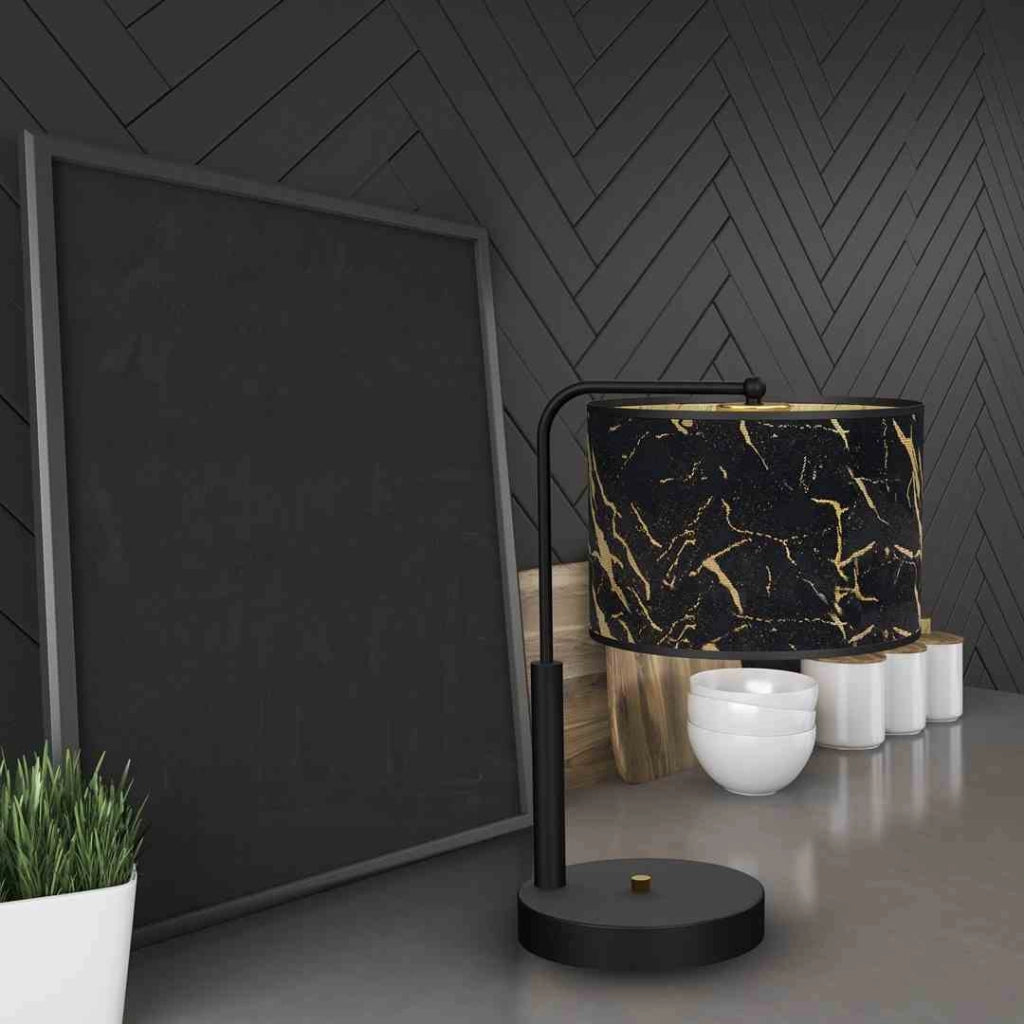 Lampada da tavolo Milagro SENSO MLP7299 nero oro E27