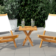 Piano Tavolo Quadrato 40x40x2,5 cm in Legno Massello di Teak 316155