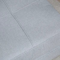 Poltrona letto convertibile singola poltrona 1 posto con 1 cuscino removibile, tessuto grigio chiaro