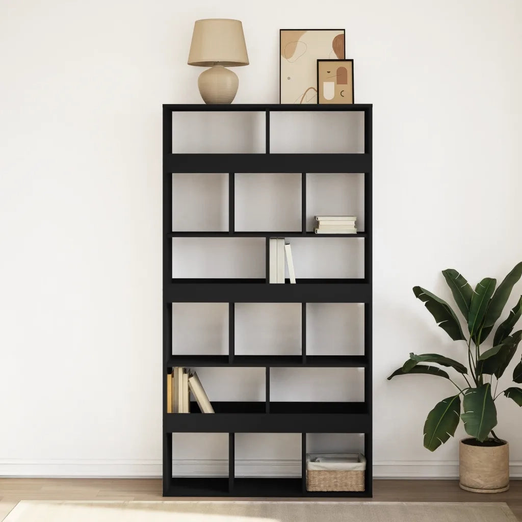vidaXL Divisorio Stanza Nero 100x33x187,5 cm in Truciolato