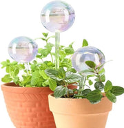 Bolle di irrigazione per vacanze, sfere di irrigazione colorate in vetro per uso interno, bolle di irrigazione automatiche, lampadine auto-irriganti (3 sfere colorate)