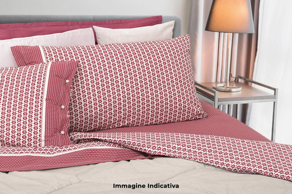 Set Lenzuola Cotone Singolo Sopra Sotto con Angoli e Federe Cober Maya Ecru
