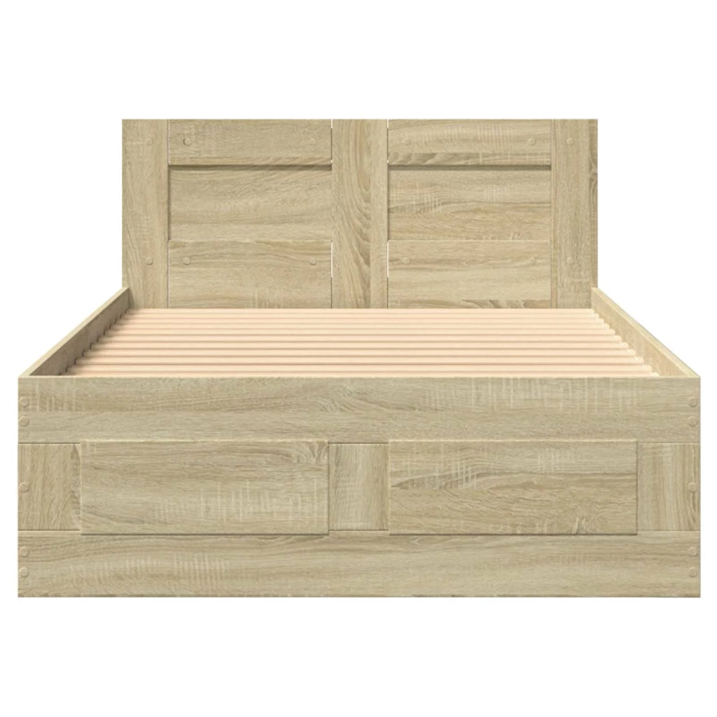 Struttura letto con testata Rovere Sonoma 80 x 200 cm 3429678