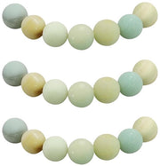 Raccoglitori 6mm 60 pezzi Amazonite semipreziosi con foro, pietre naturali, raccoglitori rotondi per la creazione di gioielli, bracciali e collane.