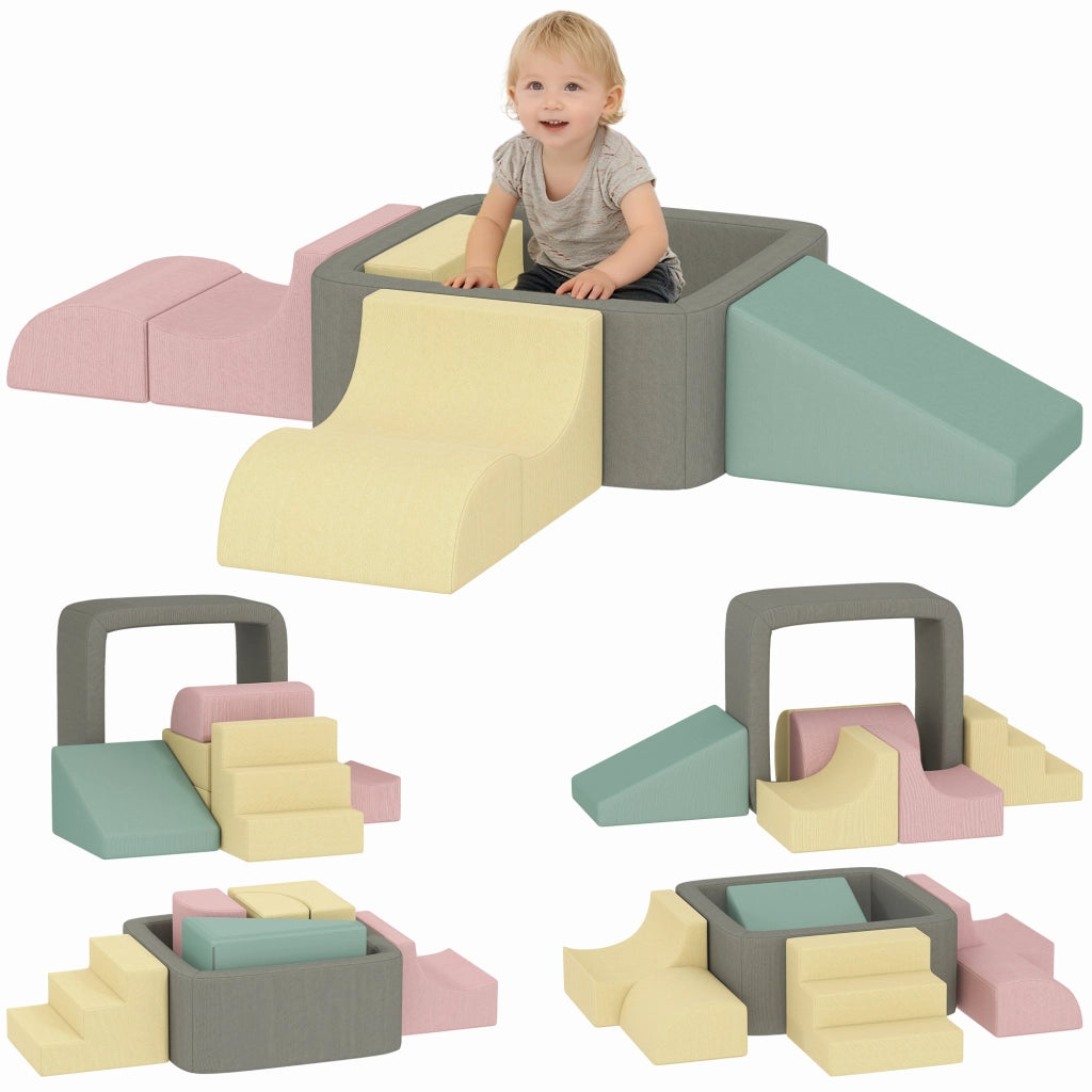 Blocchi di schiuma per bambini con fodere lavabili ¨C zephmum ¨C multicolore
