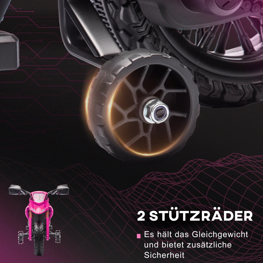 Motocicletta Elettrica per Bambini ¨C zephmum ¨C Rosa