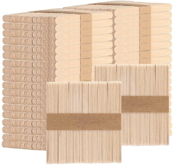 Stecchi per dolci 2000 pezzi - Sticchi per ghiaccio in legno - Bastoncini per dolci - 11,4 cm - Legno di betulla alimentare - Adatto per uso creativo - Sticchi per dolci