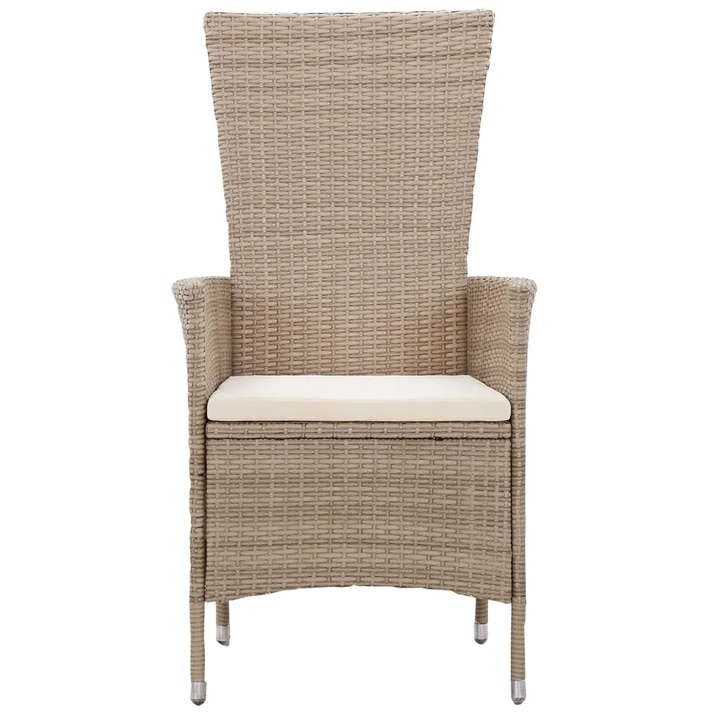 Set Mobili da Pranzo per Giardino 5 pz Beige  cod mxl 46021