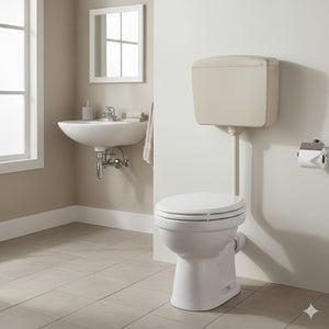 Cassetta di scarico esterna champagne con tasto start stop capacità regolabile senza rubinetto CR