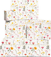 Papier per pacchi 6 fogli carta per fiori disegno di fiori per bambine ragazze per compleanno matrimonio battesimo Pasqua decorazione