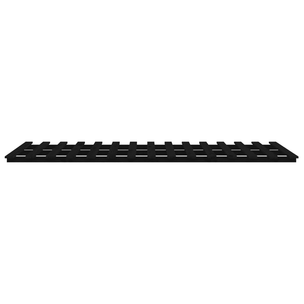 Giroletto-Struttura Letto Nero 90x190 cm in Legno Massello di Pino