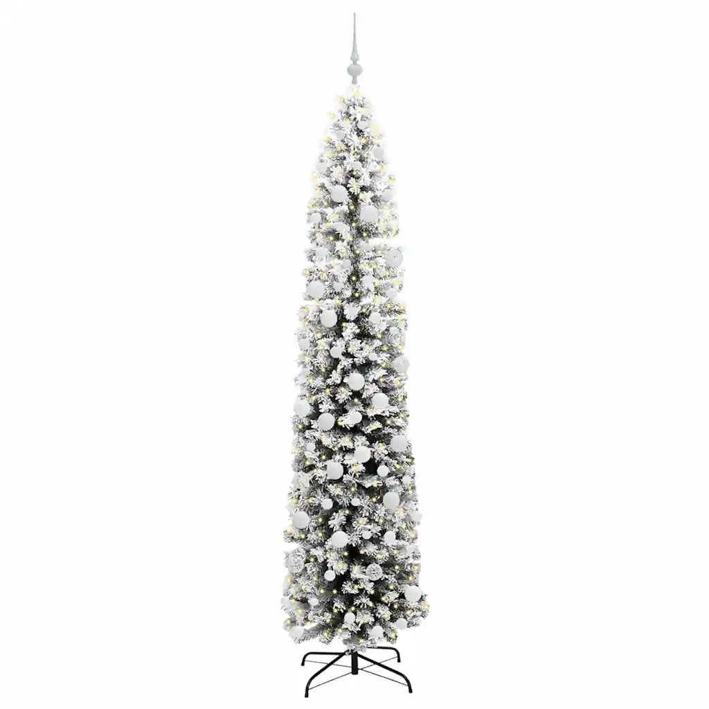 Albero di Natale | Decorazioni natalizie artificiale con 300 LED Verde 210 cm