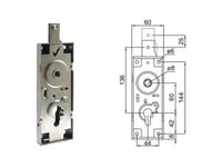 SERRATURA SERRANDA BASCULANTE PER CILINDRO EUROPEO 6596- - (6596.081Z) - 1 pezzi PREFER