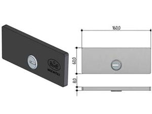 PLACCA ESTERNA DI SICUREZZA 0442- - (0442.0030.W000) - 1 pezzi PREFER
